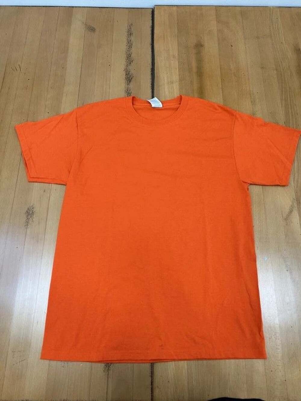 Jerzees Orange Crew Neck T-Shirt Size L